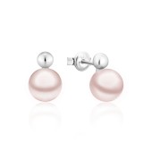 Cercei argint cu bobițe și perle naturale roz pudră DiAmanti SK25366E_L-G Cercei argint cu bobițe și perle naturale roz pudră DiAmanti SK25366E_L-G